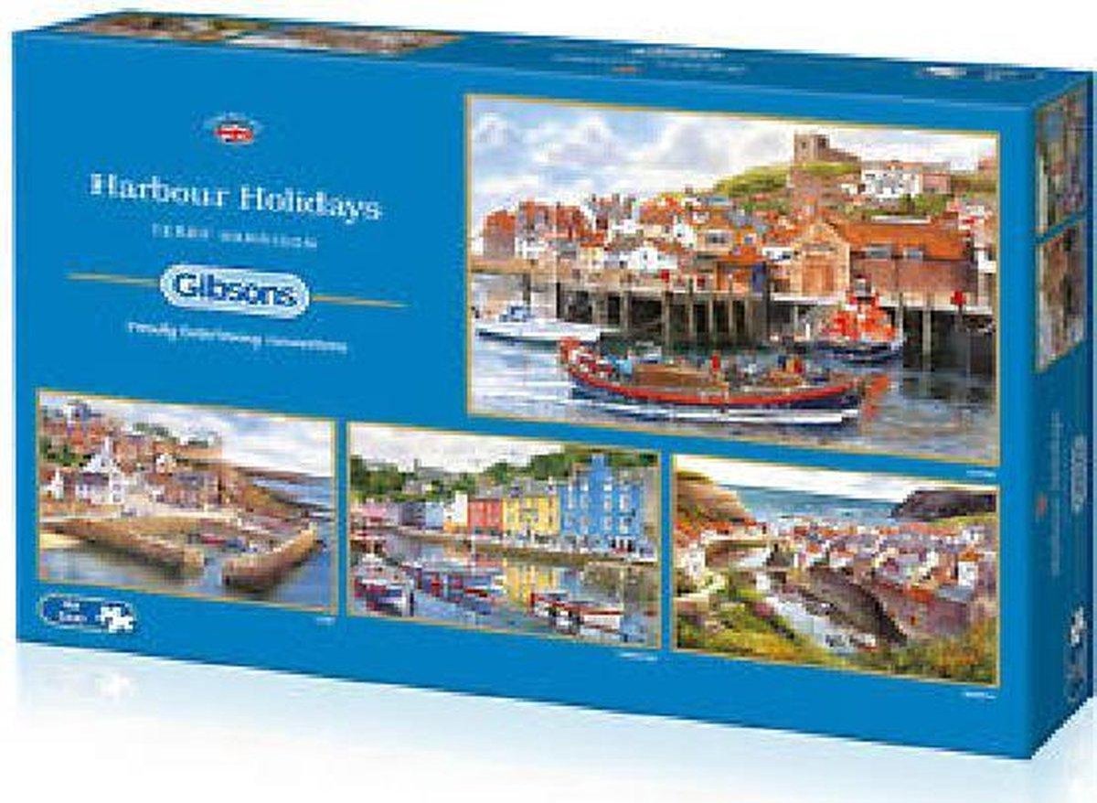 Gibsons puzzel Harbour Holidays - 4 x 500 stukjes