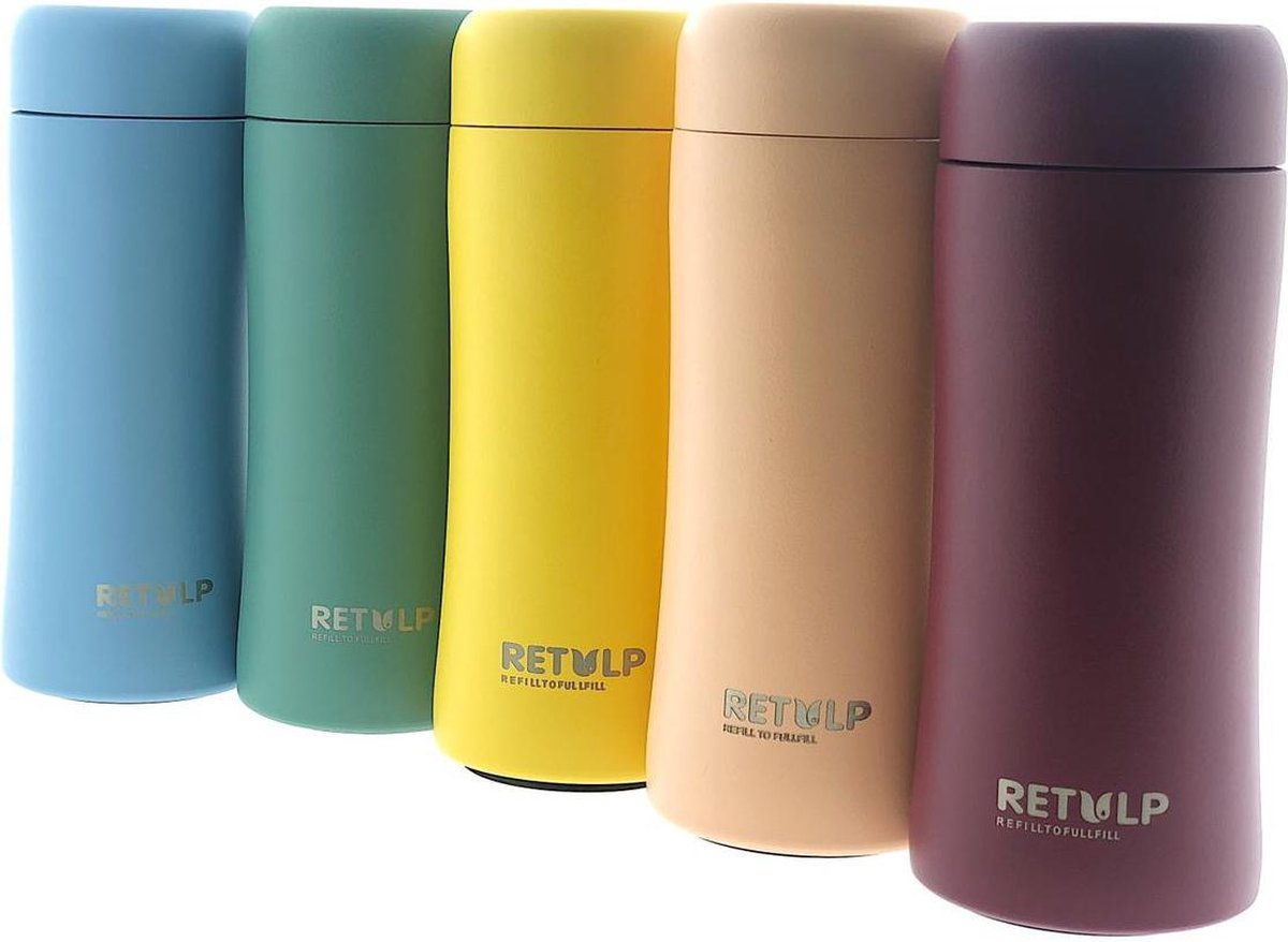 Retulp - Voordeelpakket Tumbler Rainbow - 300ML - Thermosfles - Drinkfles