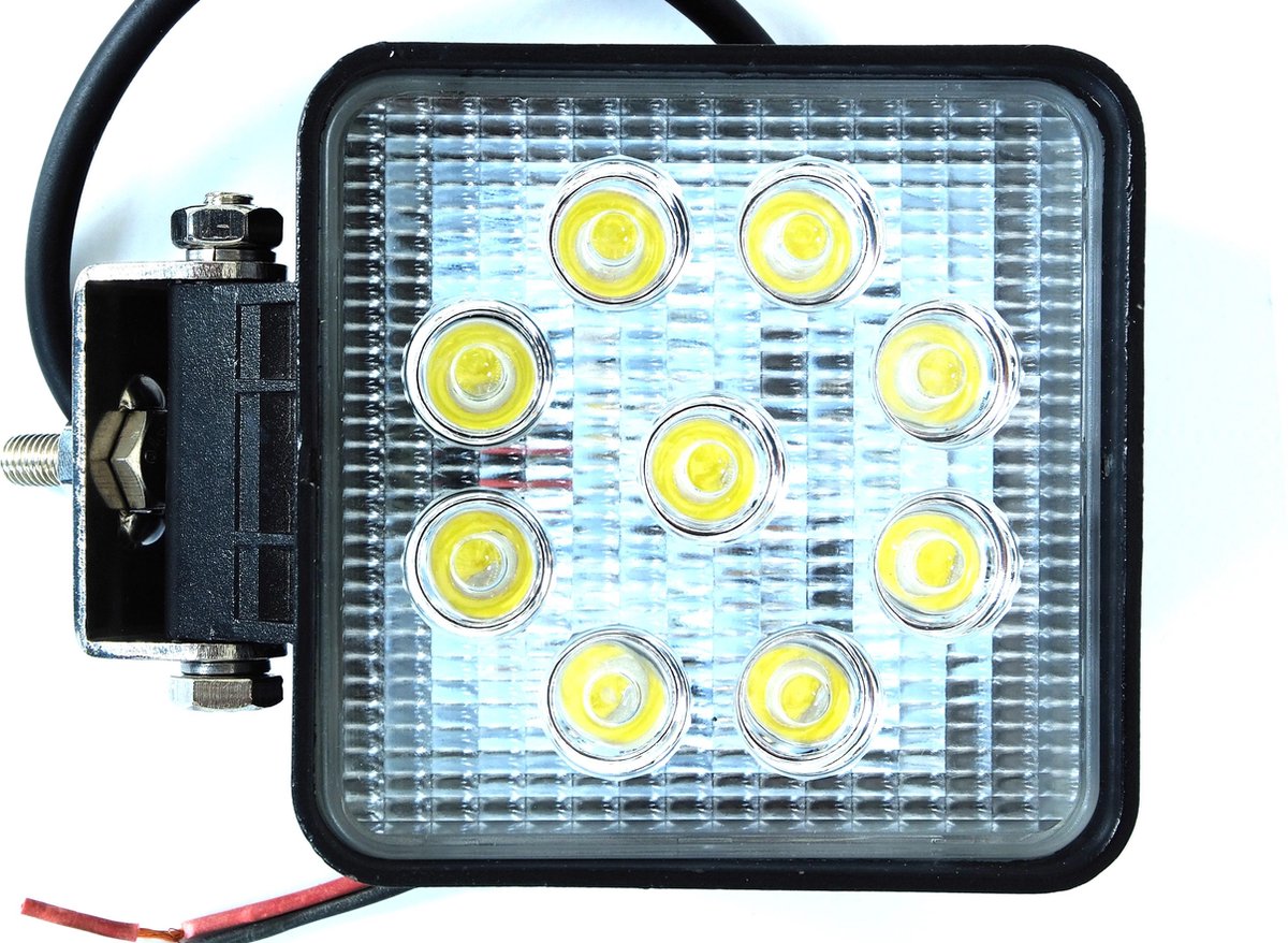 LED werklamp 27 watt vierkant