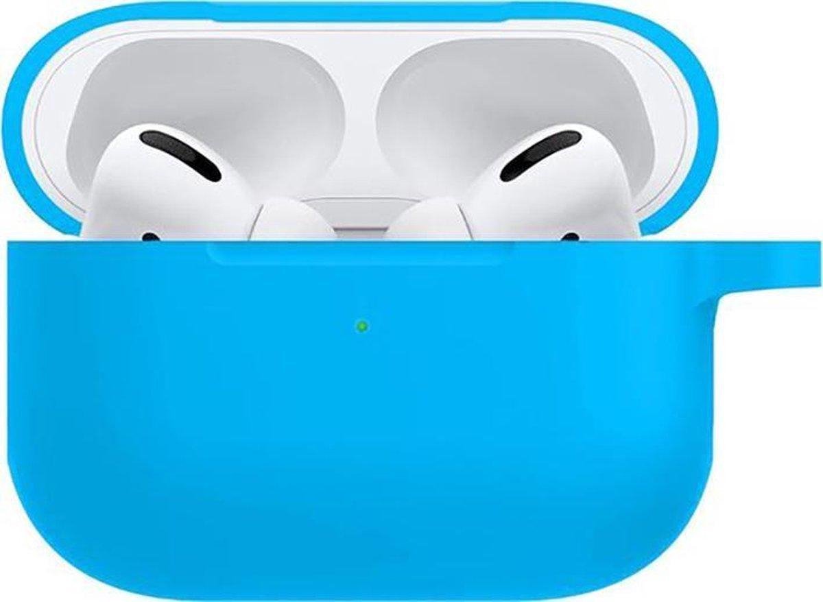 Airpods Pro Hoesje Siliconen Case - Blauw - Airpods Pro Siliconen Case Hoesje Blauw - Airpods Pro hoesje