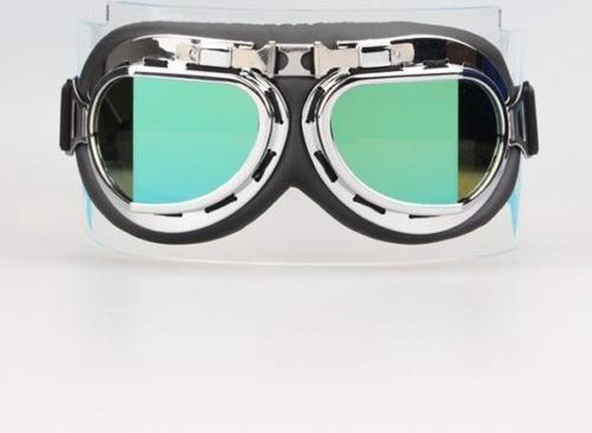 CRG chrome pilotenbril - Multi kleur