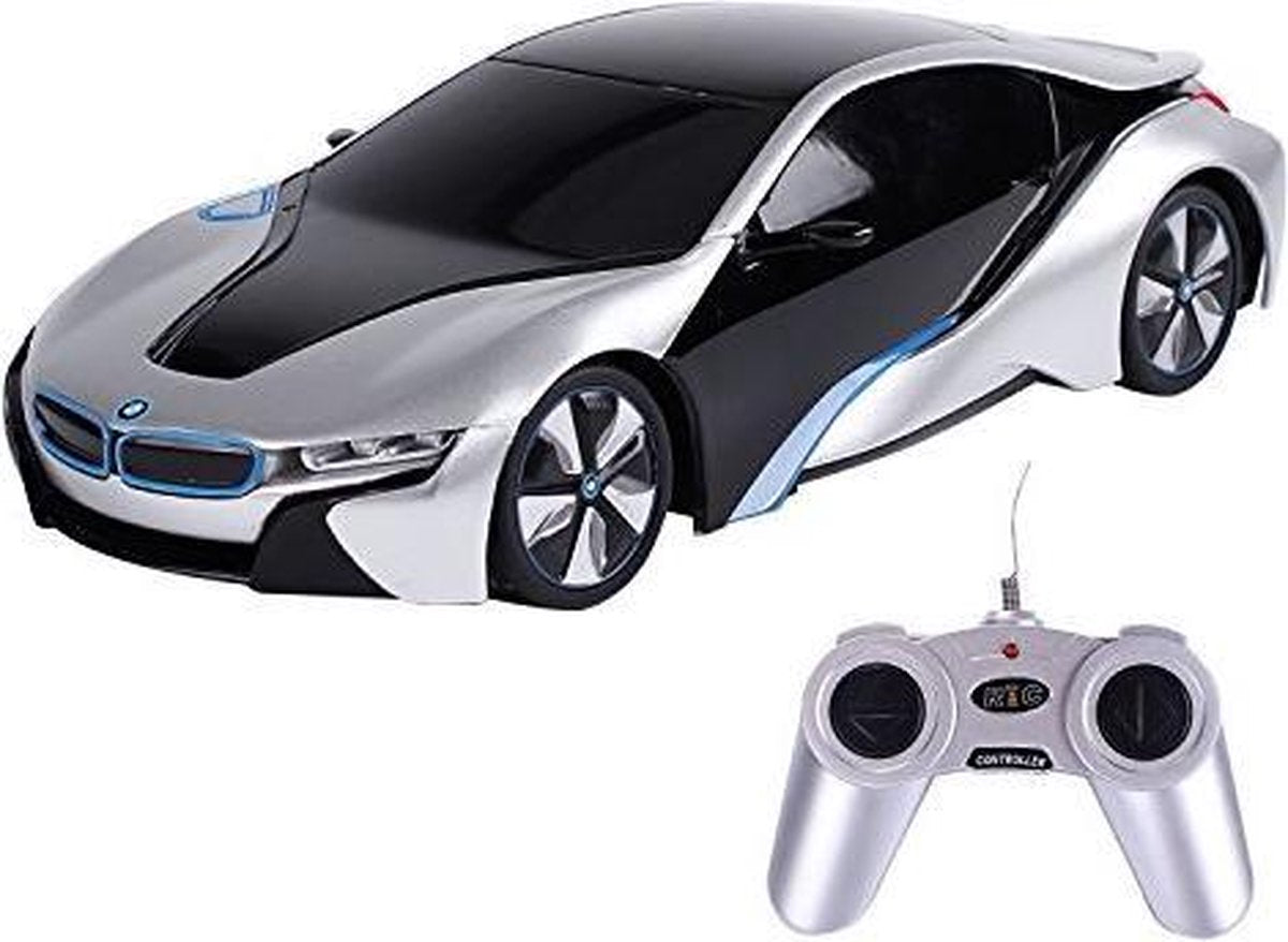 Rastar Bestuurbare Auto BMW i8 - Schaal 1/24 - Grijs
