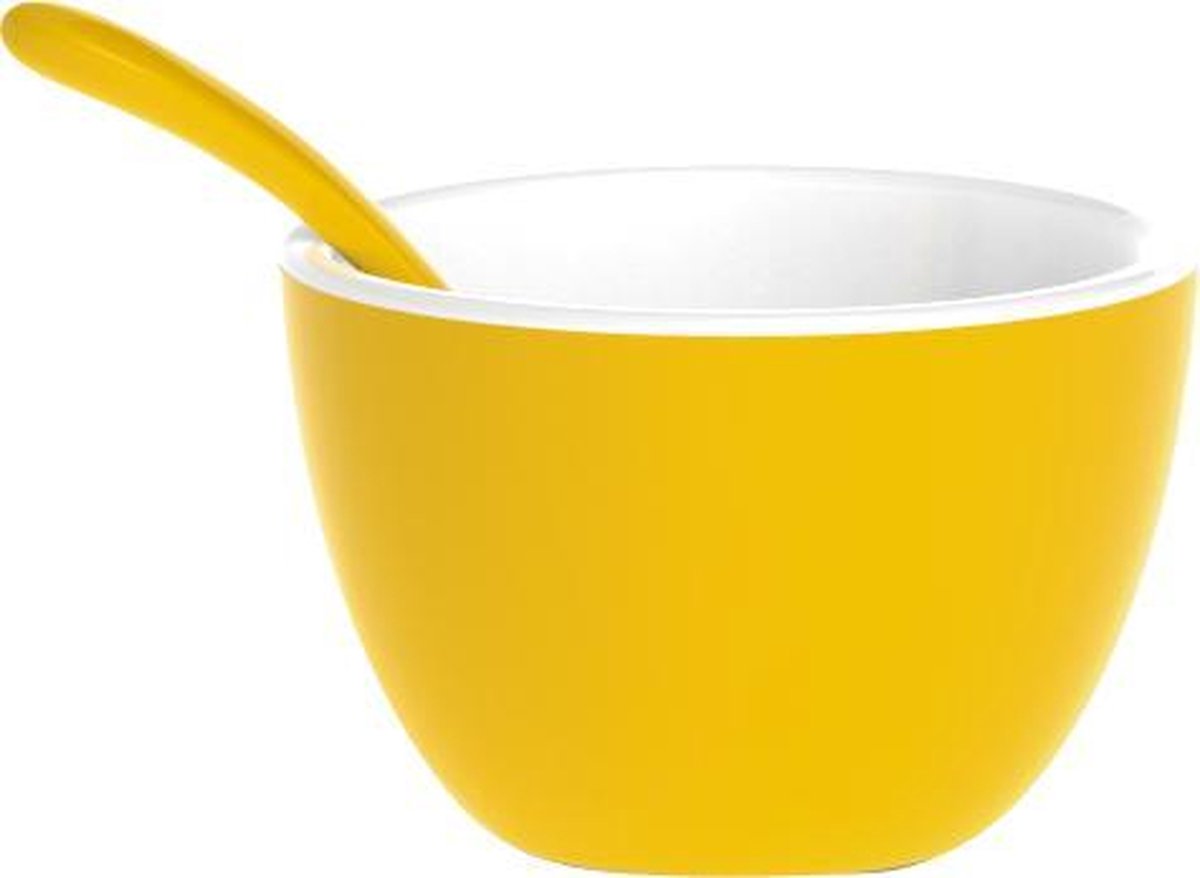 Zak!Designs Twotone Kom - Incl. Lepeltje - Melamine - Ø 7