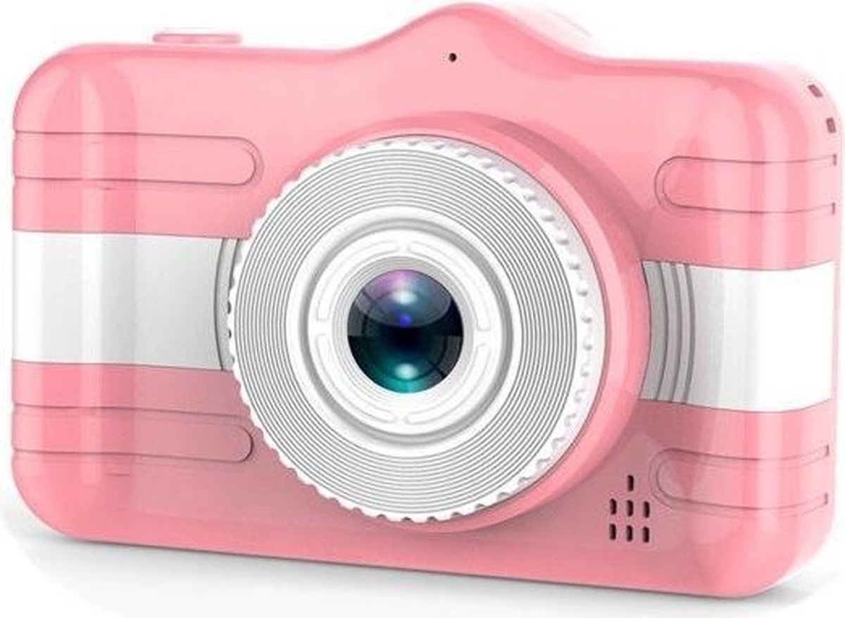 DrPhone PIXEL3S - Digitale KinderCamera Pro – 3.5inch Grote Scherm – 1080P 2.1MP - Video & Fotoshoot Kids – Selfie Functionaliteit – Roze