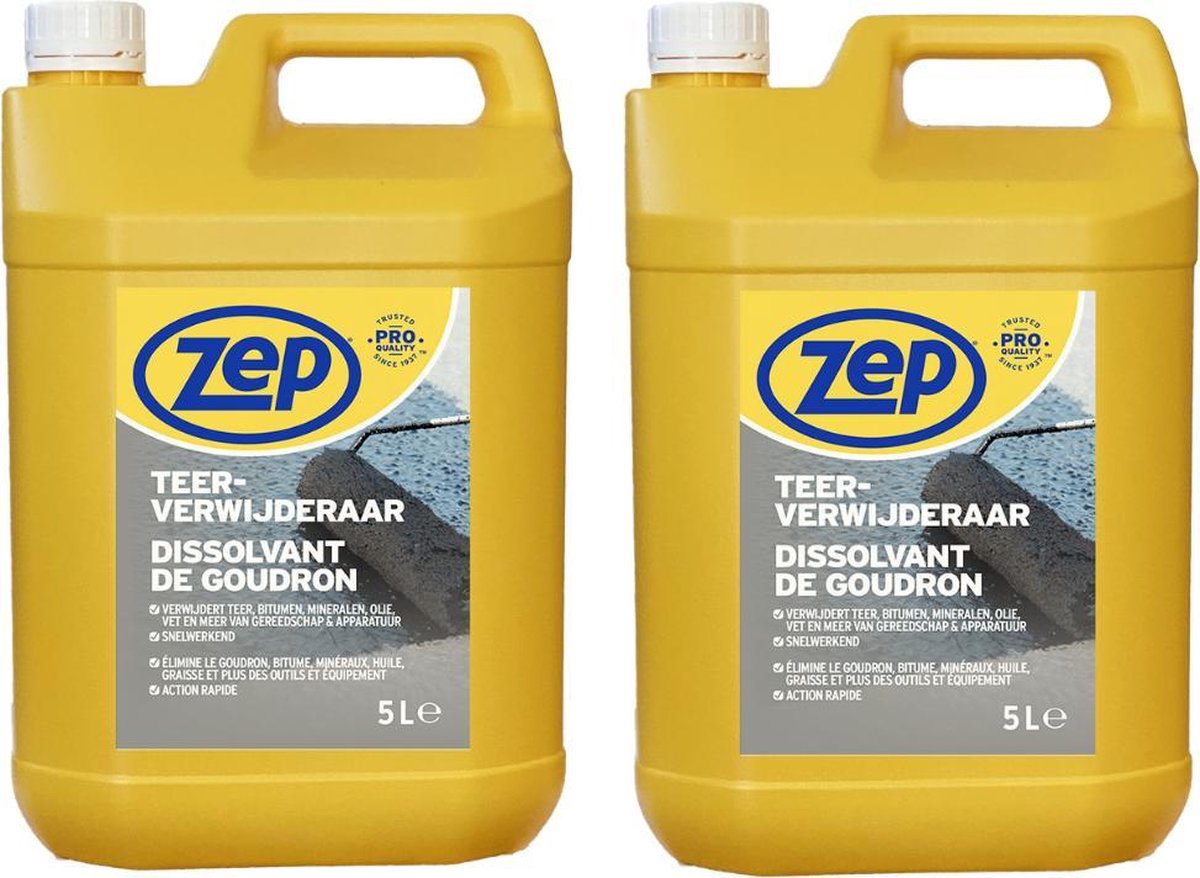ZEP Teerverwijderaar - 5 L x 2 stuks - Voordeelverpakking - 2 stuks