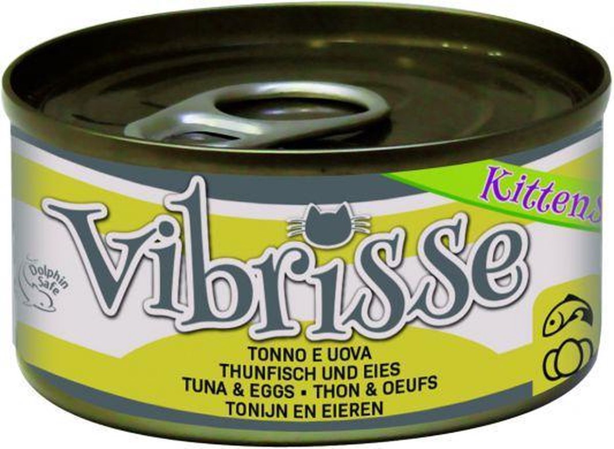 Vibrisse kittens cat tonijn / ei kattenvoer 70 gr