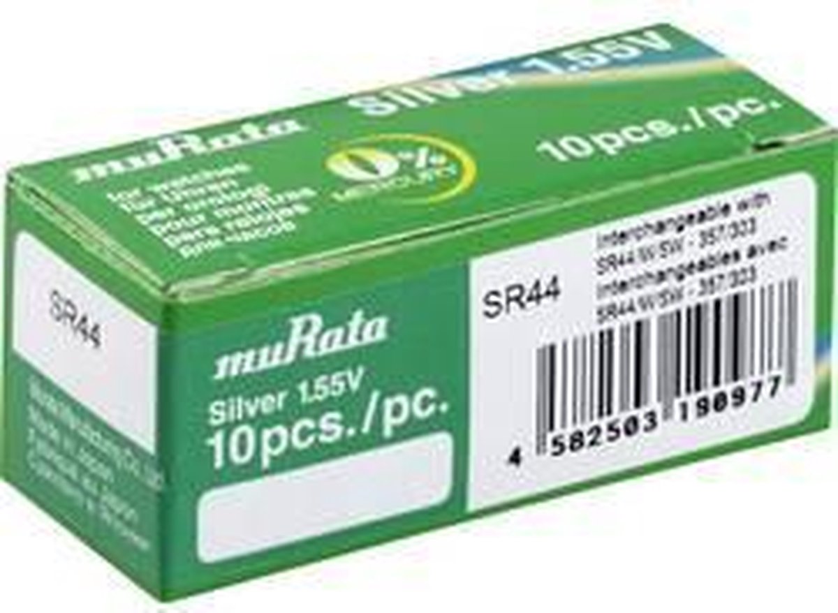 Murata SR44-PBWW Button cell SR44