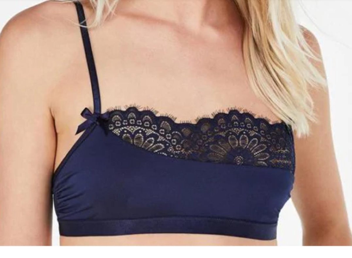 Hunkemoller Juliet Bralette - Blauw - Maat XL