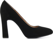 Unisa Vrouwen Suède  Pumps / Damesschoenen Plateau hoogte 8 cm en hoger   - Patric sue - Zwart - Maat 39
