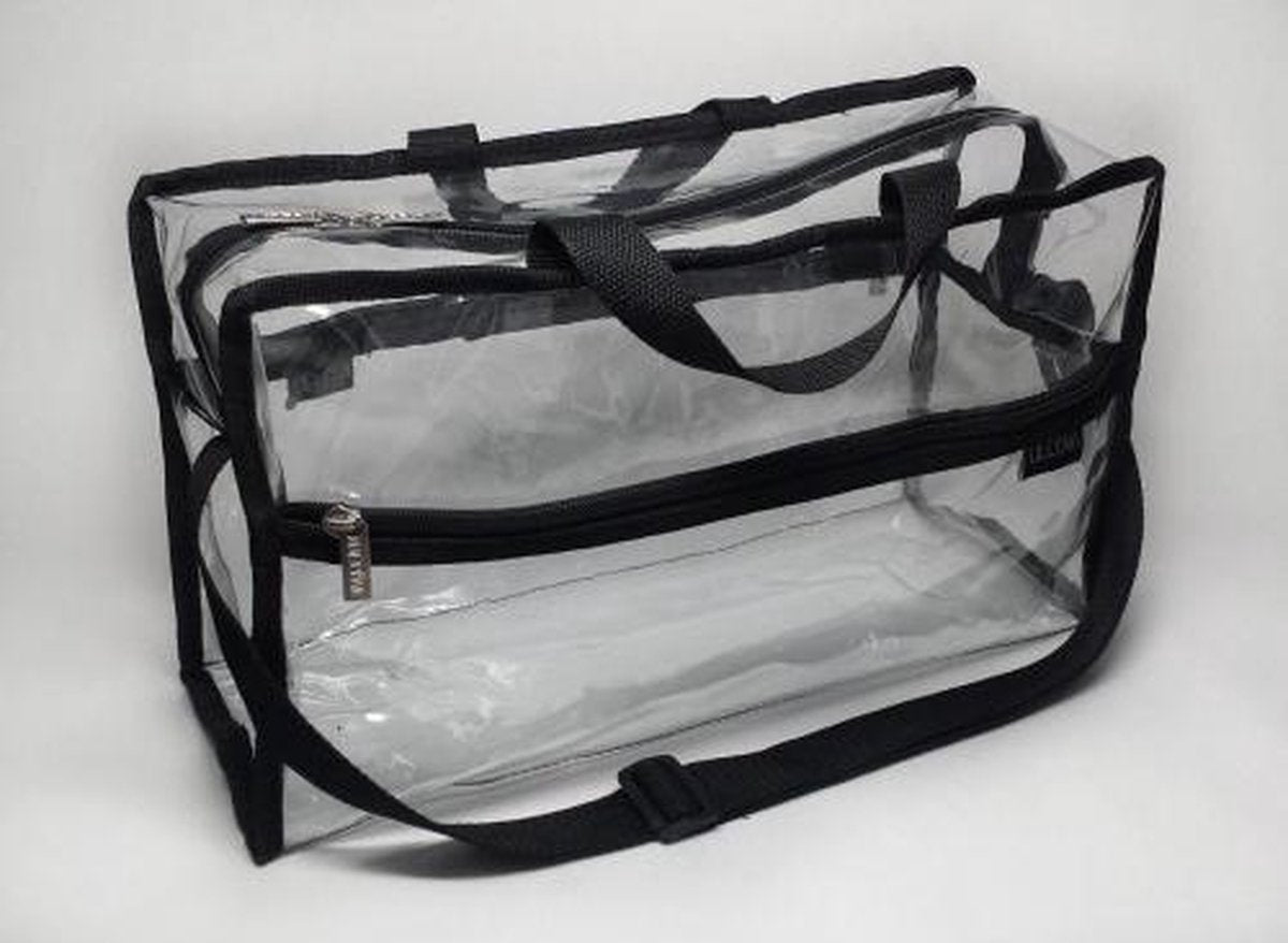 Deluva Make-up Opbergtas voor de Professional Visagist/MUA - transparant - 38x23x15 cm