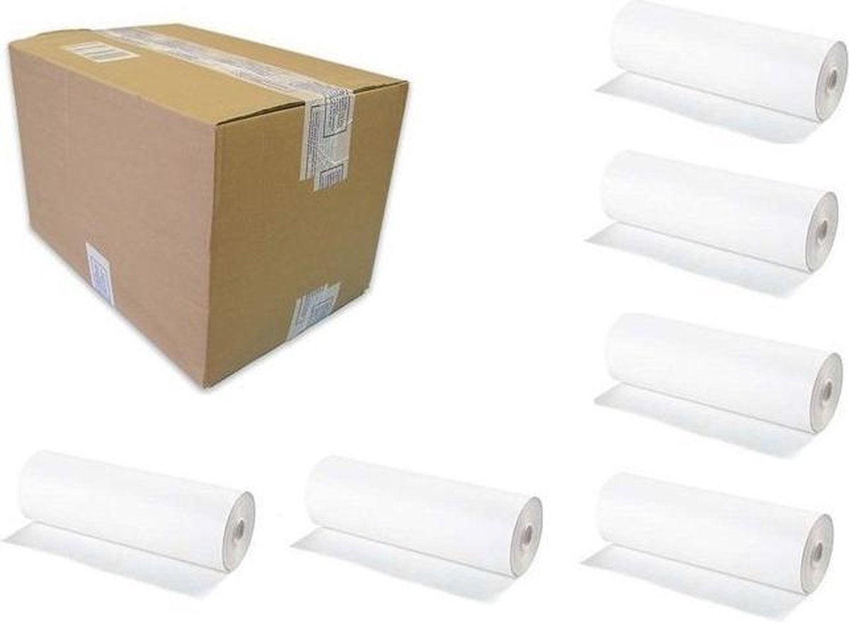Doos met 6 rollen Papier incl. Bijpassende dispenser in een set