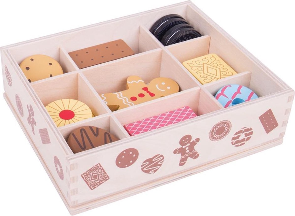 Bigjigs Toys - Houten Box met Koekjes