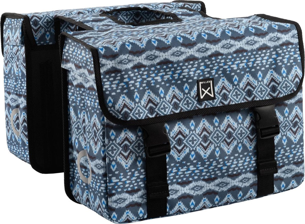 Willex Indigo Dubbele Fietstas - 34 liter - Blauw