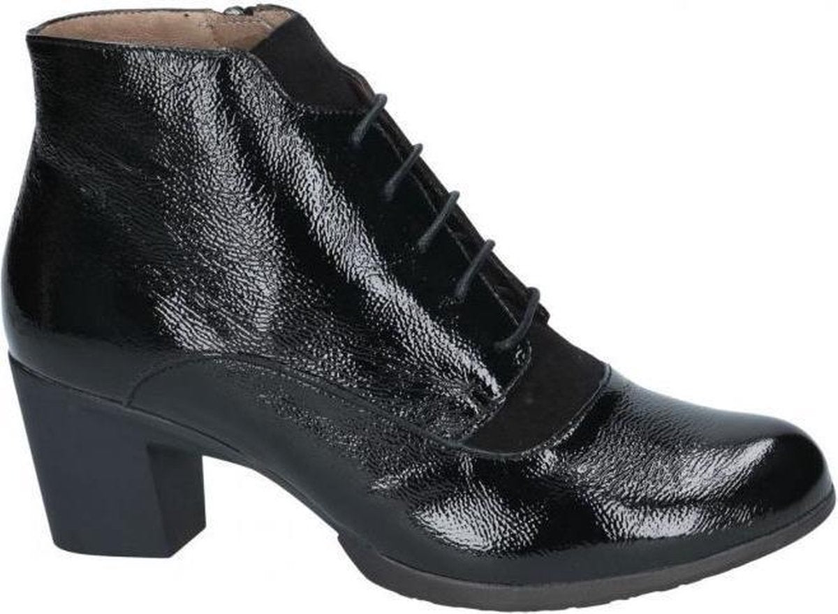 Wonders -Dames -  zwart - enkellaarzen - maat 40