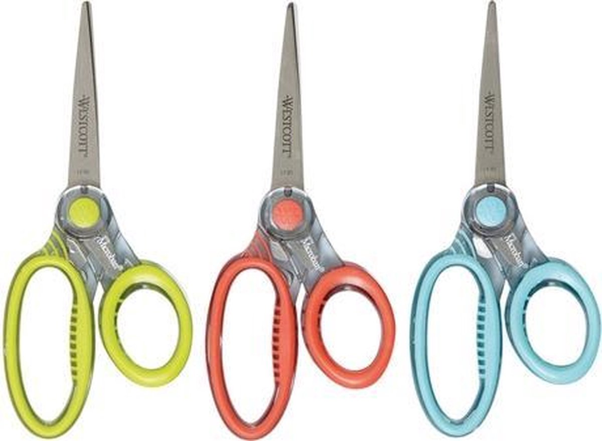 Schaar Westcott Microban Xray - spitse punt softgrip 18cm