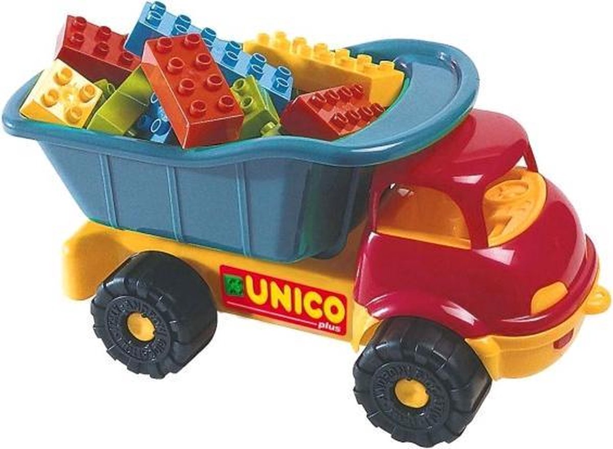 Unico Vrachtwagen Met Blokken 35-delig Blauw