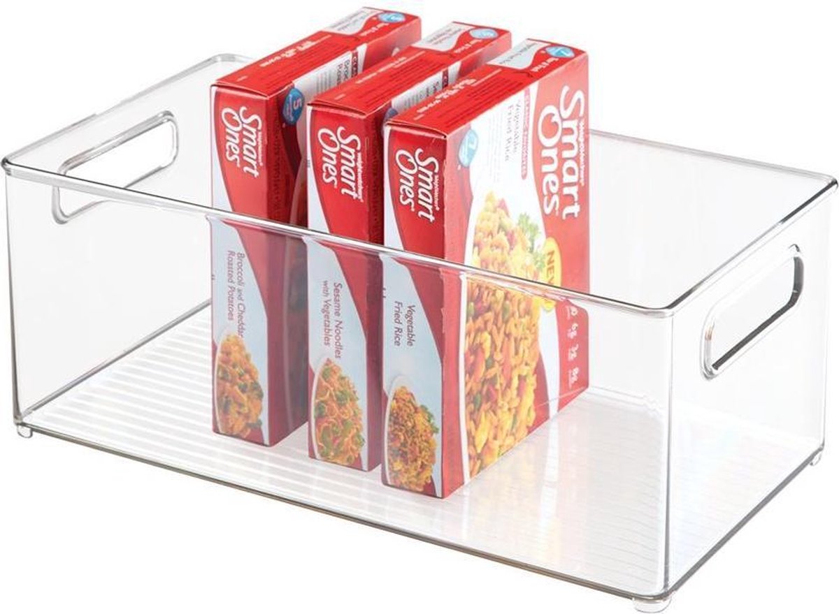 Badkamer bakjes transparant iDesign | stapelbaar