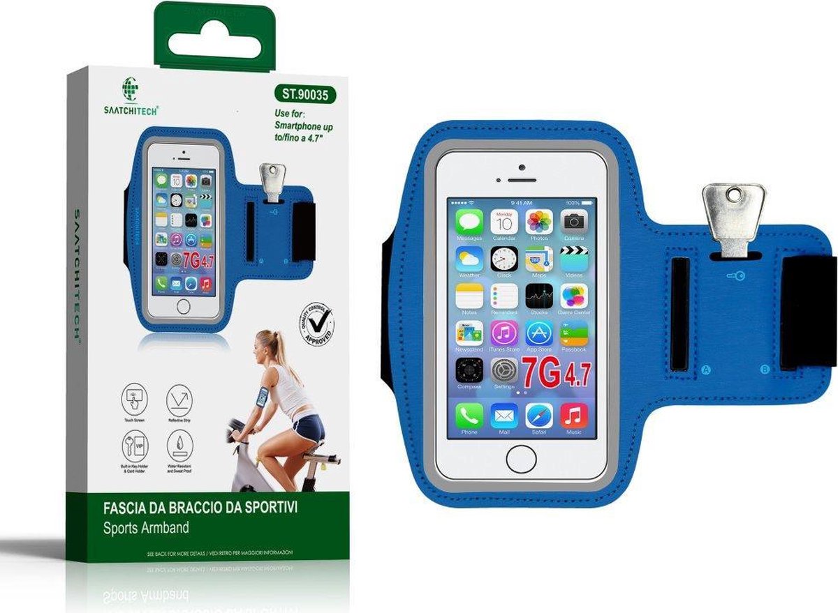 Universele Smartphone Hardloop Armband / Hardloopband Sportband - Hardloopband - Hardloop Riem Met Smartphone Houder geschikt voor uw smartphones tot 4