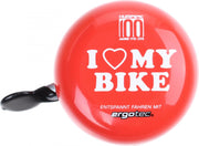 Ergotec Fietsbel Ding-dong Staal 80 Mm Rood/chroom