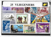 Luchtvaartpioneers – Luxe postzegel pakket (A6 formaat) - collectie 25 van verschillende postzegels van Luchtvaartpioneers – kan als ansichtkaart in een A6 envelop. Authentiek cadeau - kado - geschenk - kaart - luchtvaart - uitvinders - pioneer