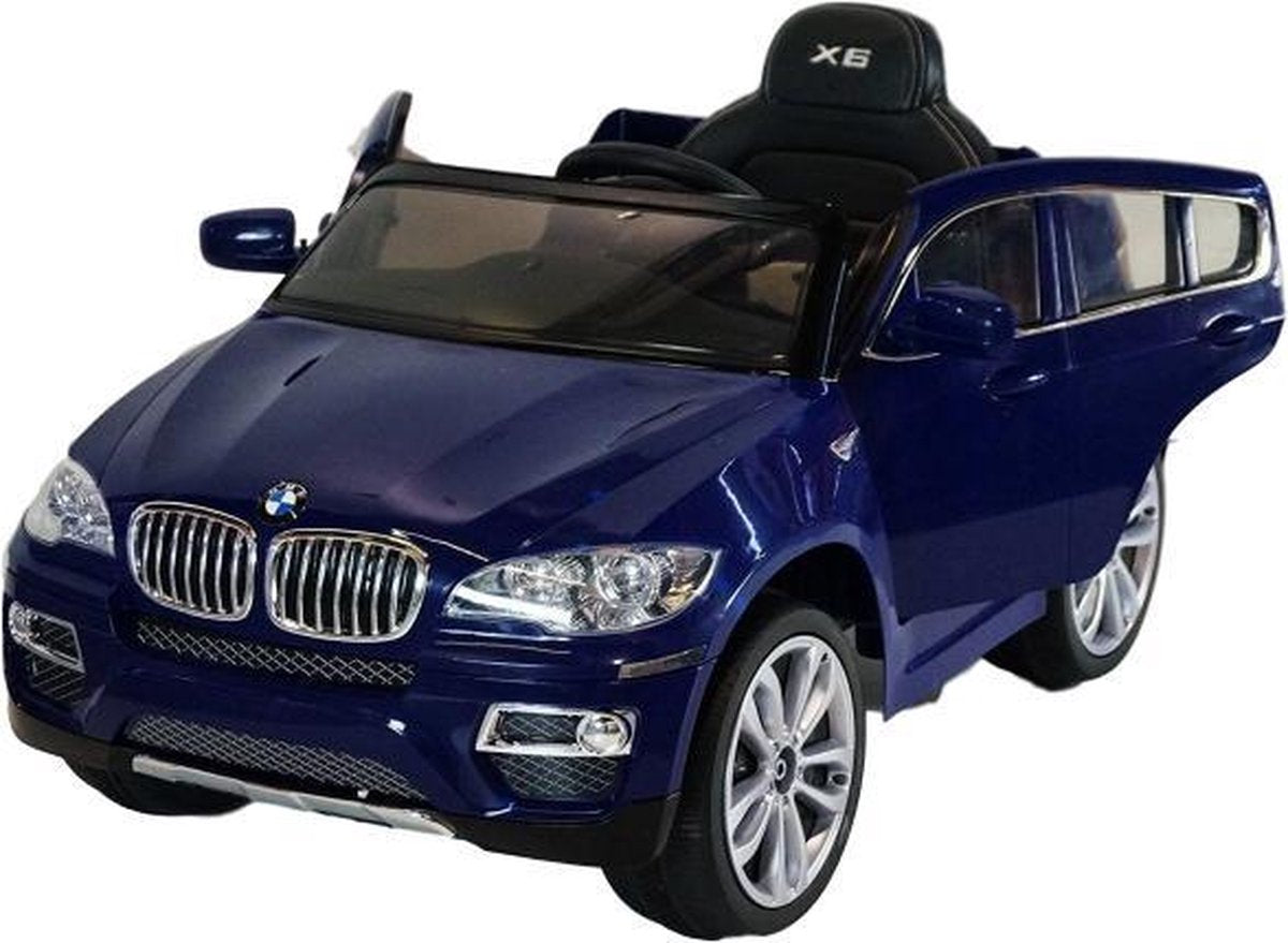 Elektrische Kinderauto BMW X6 blauw