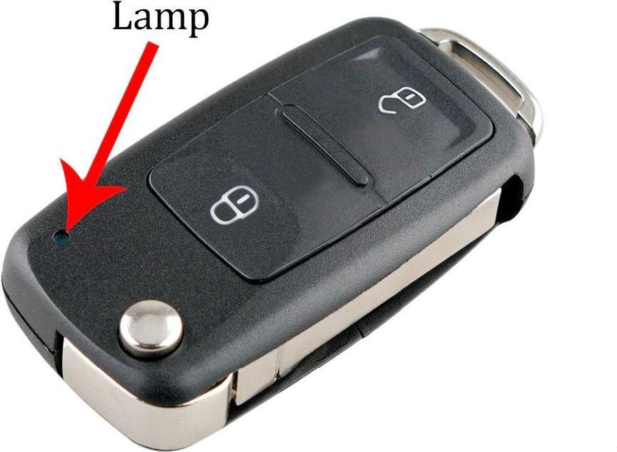 Autosleutel 2 knoppen geschikt voor Volkswagen Golf / Volkswagen Passat / Volkswagen Polo / Seat Ibiza / Seat Leon / Skoda Octavia sleutelbehuizing - Autosleutel (nieuw model)