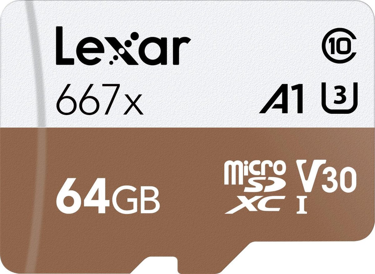 Lexar Professional 667x microSDXC UHS-I Card flashgeheugen 64 GB Klasse 10