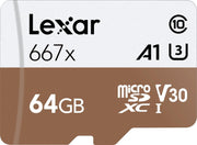 Lexar Professional 667x microSDXC UHS-I Card flashgeheugen 64 GB Klasse 10