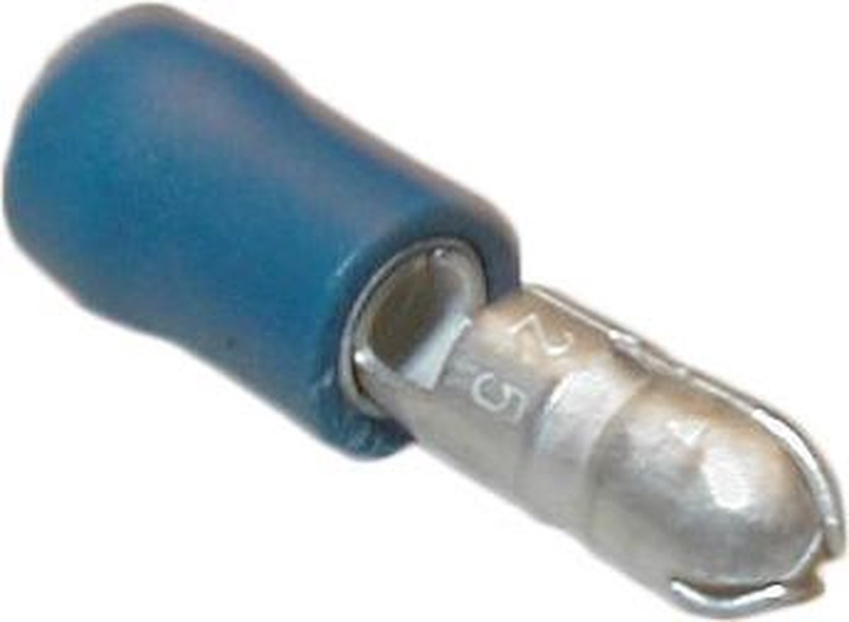 Kabelschoen geïsoleerde pen Blauw 100 stuks