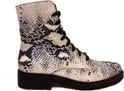 Witte Durea Veterboots Python Wijdte E