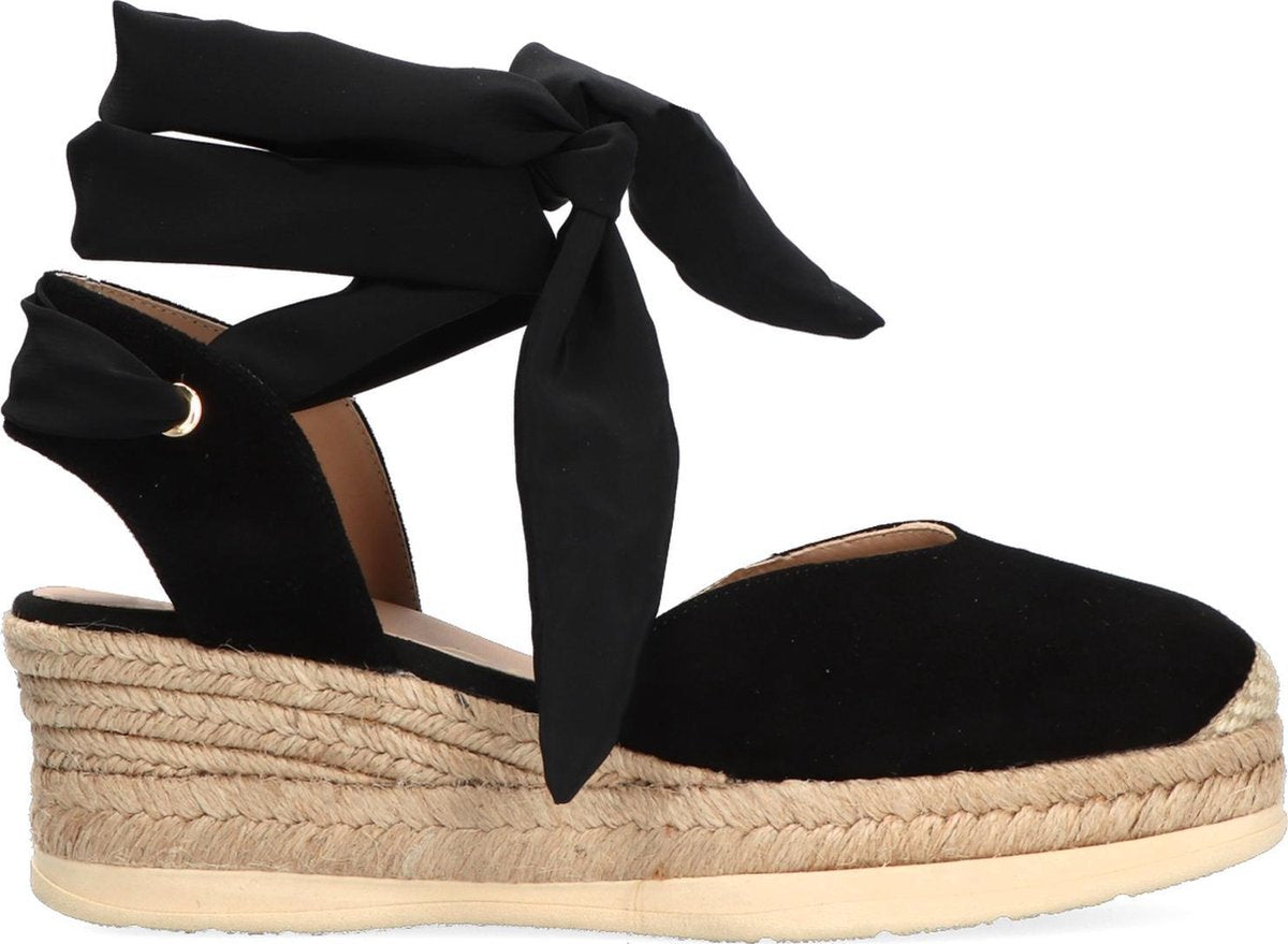 Unisa Choza Espadrilles - Met Sleehak - Dames - Zwart - Maat 36