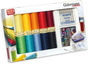 Gütermann 734563 Allesnaaigaren set 12 spoelen assorti