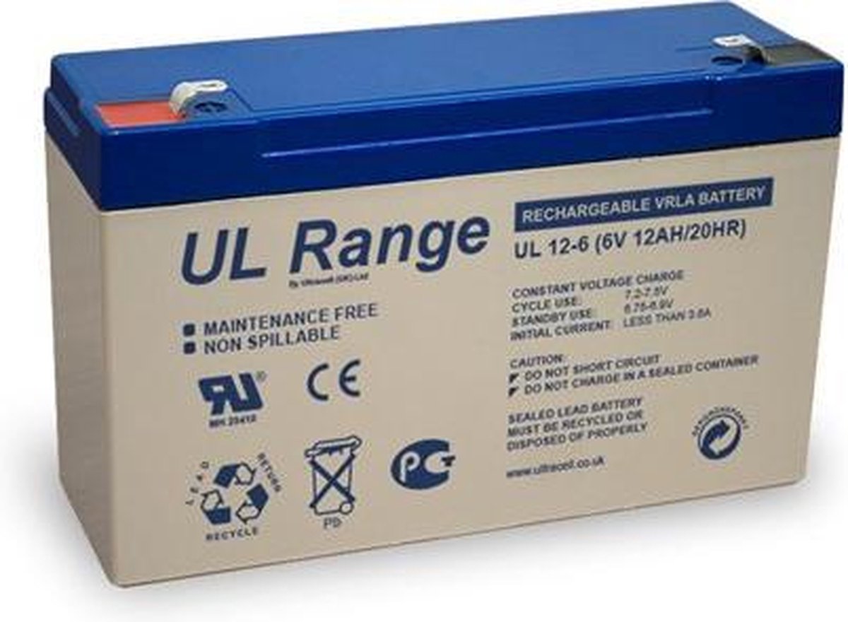 Loodaccu Ultracell UL 6v 12000mah