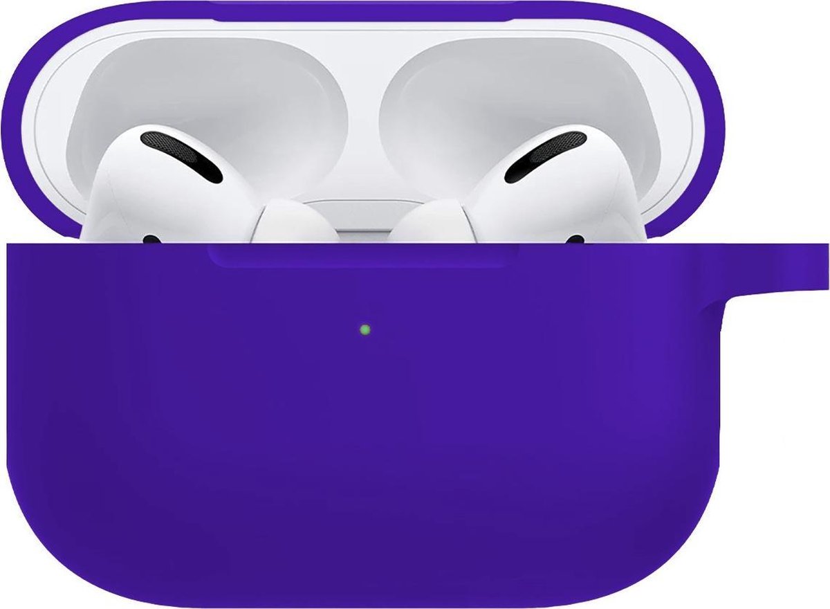 Hoes voor Apple AirPods Pro Hoesje Siliconen Case - Donker Blauw