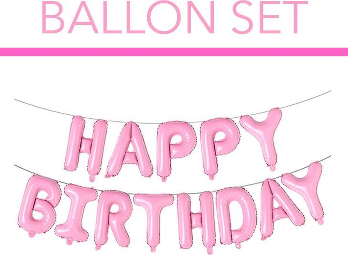 Gelukkige verjaardag brief ballonnen
