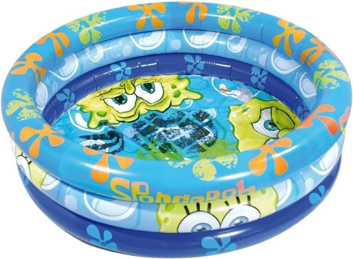 Orange85 Zwembad - Rond - Spongebob - 100 cm - Opblaasbaar - Kinderbad - Tuin - Zomer