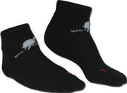 Wolf Camper Footie - Wandelsokken - Unisex - Maat 43-45 - Zwart
