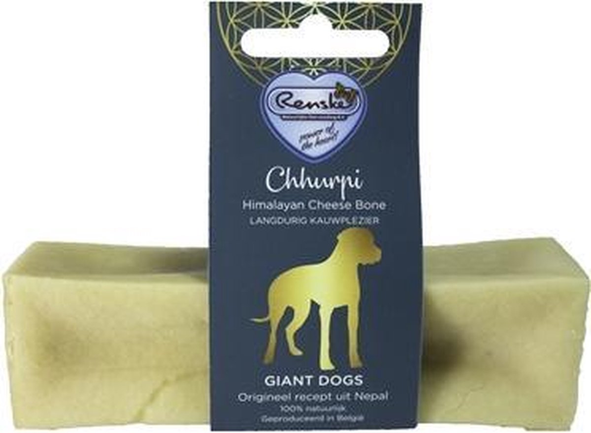 Renske chhurpi kauwkluif - giant 180 gr - 1 stuks