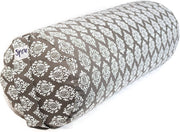 Bolster Rond Katoen – Khari Print – Grijs