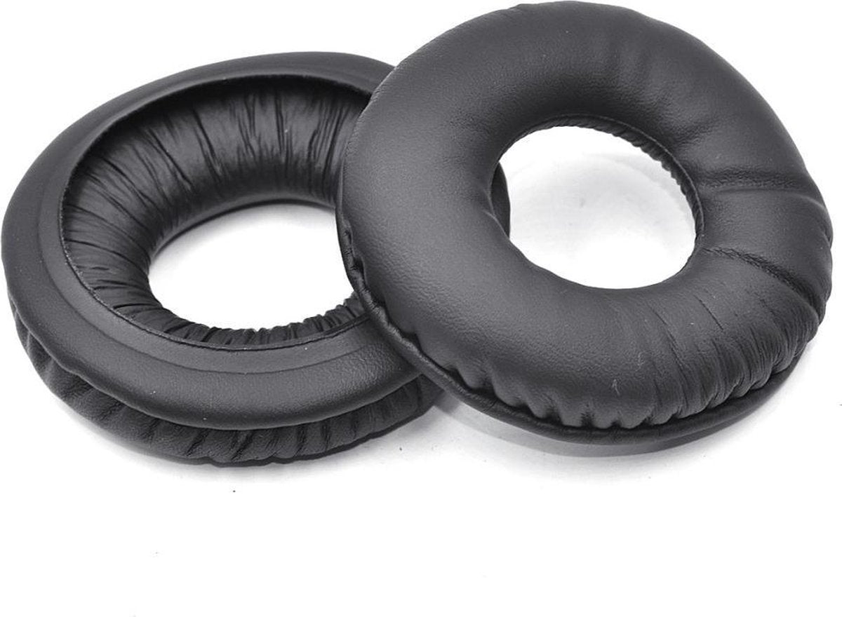 Luxe Lederen Oorkussen Set Voor Sony WH-CH500 WH-CH510 - Vervangende Koptelefoon Earpads - Oor Kussens - Ear Pads - Oorkussens Met Noise Cancelling Memory Foam Binnenlaag - Zwart