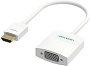 HDMI naar VGA-converter met met 3.5mm audio en USB voeding - Wit