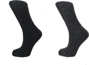 Boru Lamswollen sokken | 2-Pack | Zwart & Antraciet