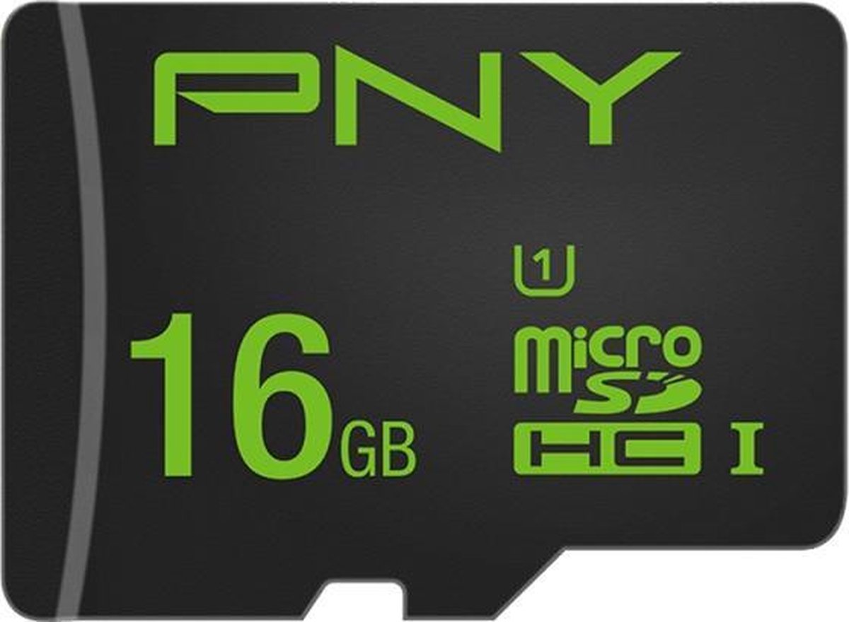 PNY High Performance 16GB - MicroSDHC geheugenkaart met adapter