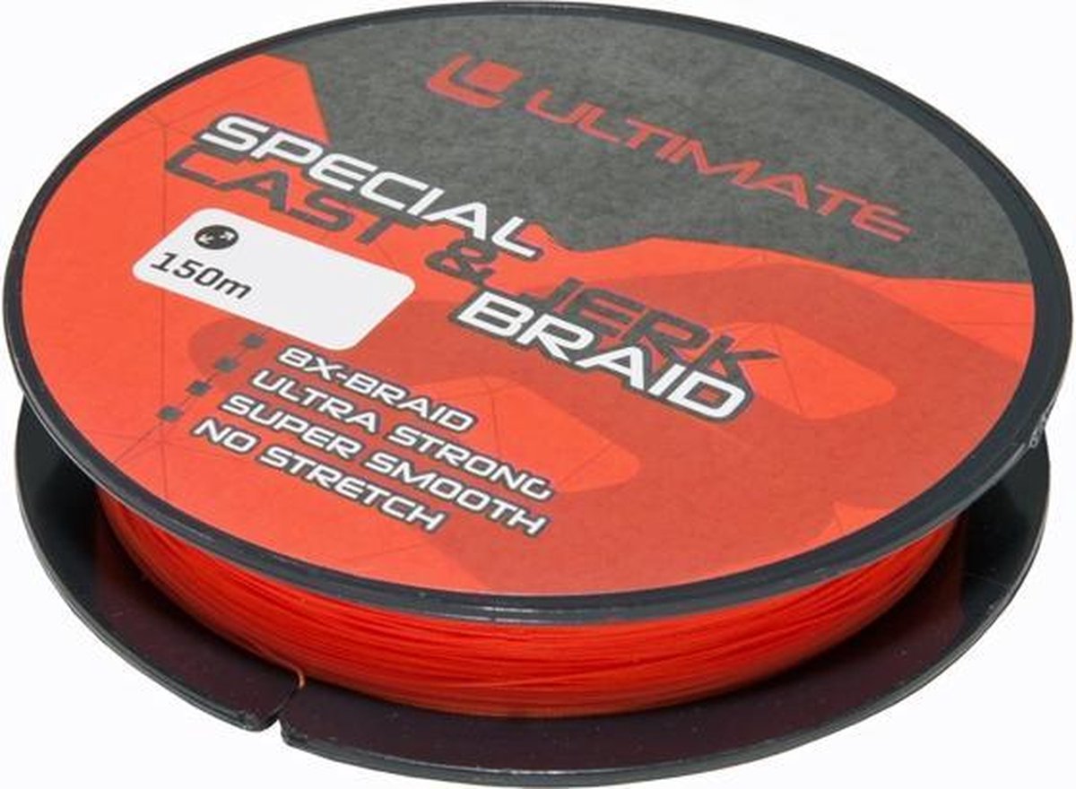 Ultimate Special Cast & Jerk Braid Fluo Red 0