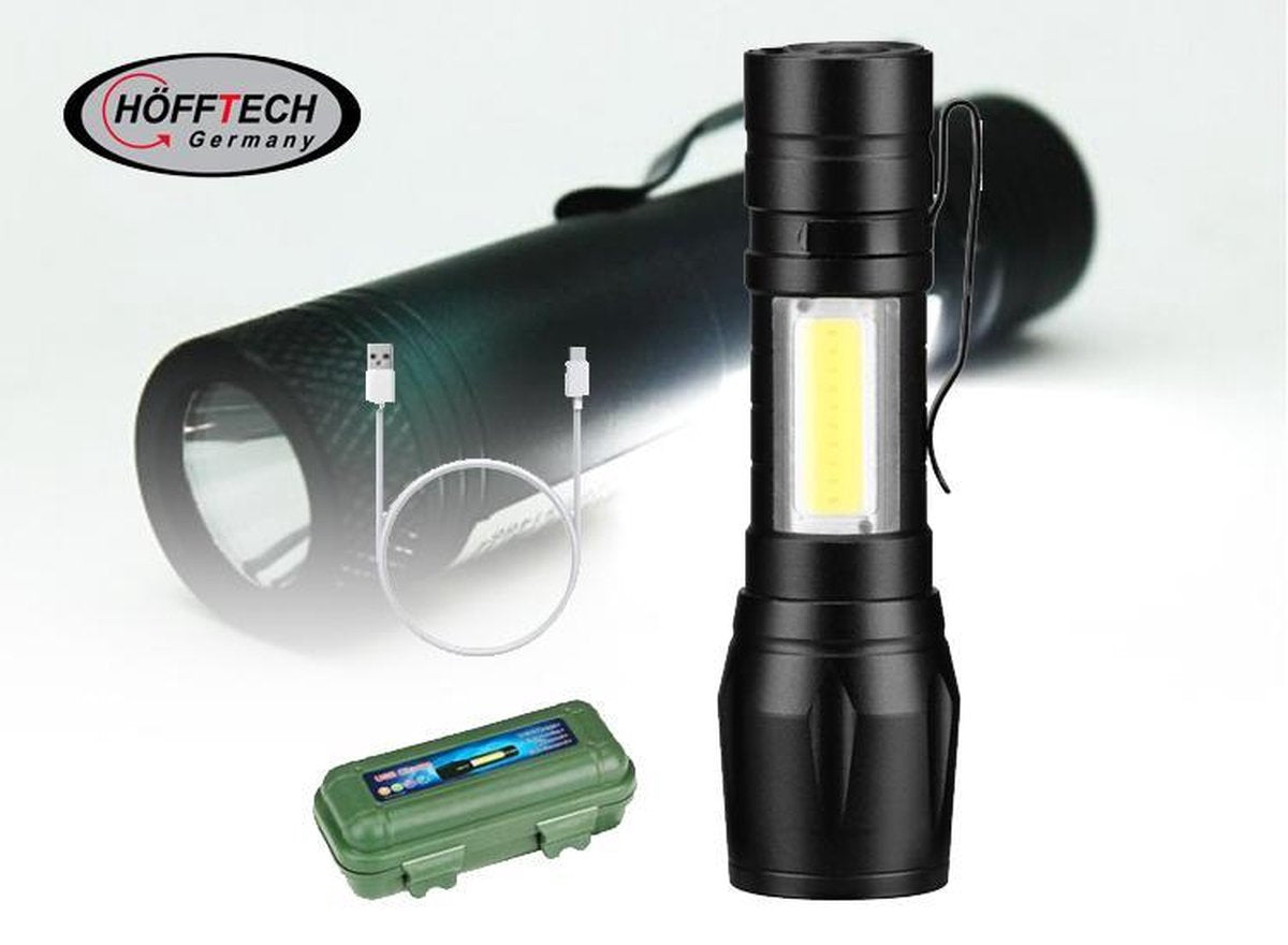 Hofftech oplaadbare led zaklamp