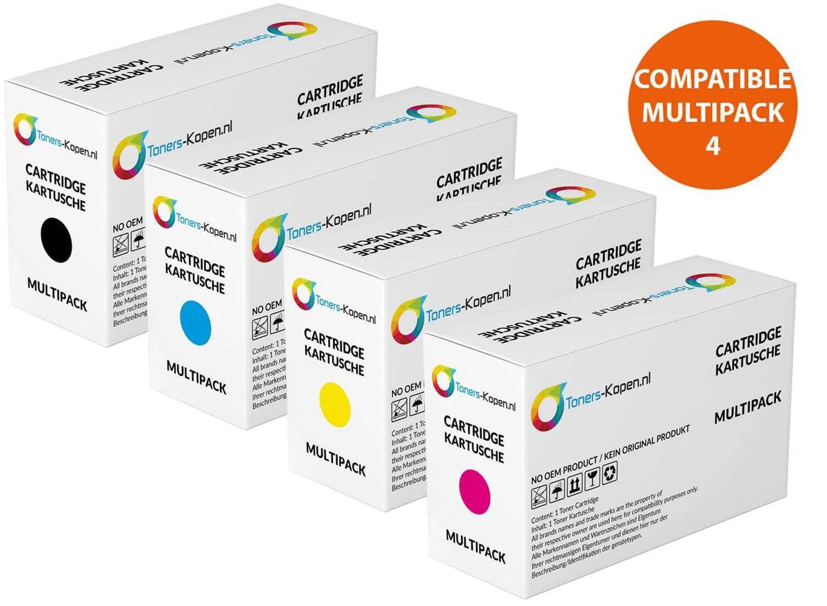 HP 508A zwart CF360A (standaard)HP 508A cyaan CF361A (standaard)HP 508A geel CF362A (standaard)