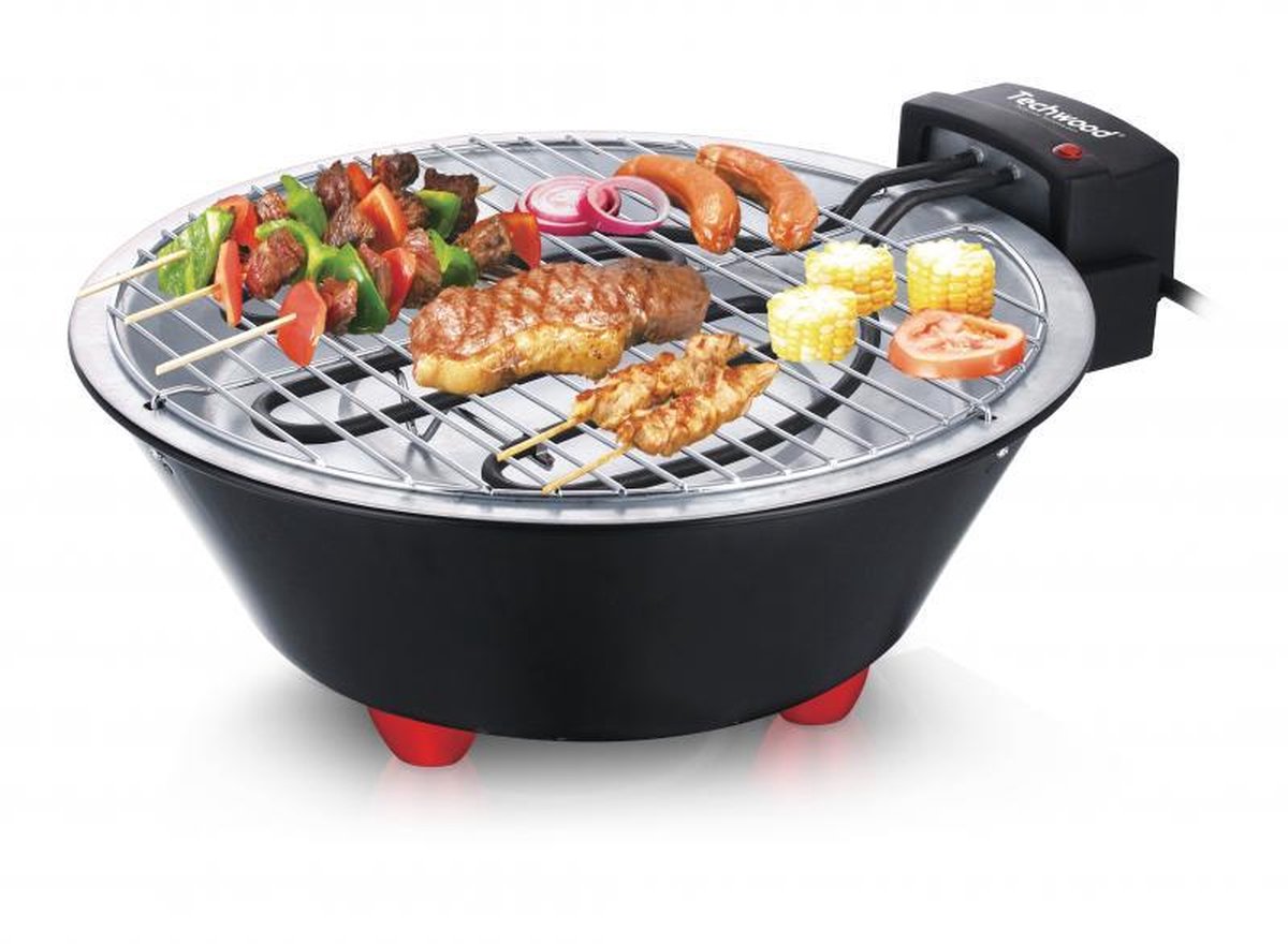 Techwood - Elektrische barbecue - Ø31 cm - Tafelbarbecue