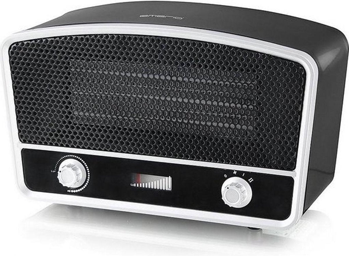 Emerio FH-110676 Retro Ventilatorkachel Zwart