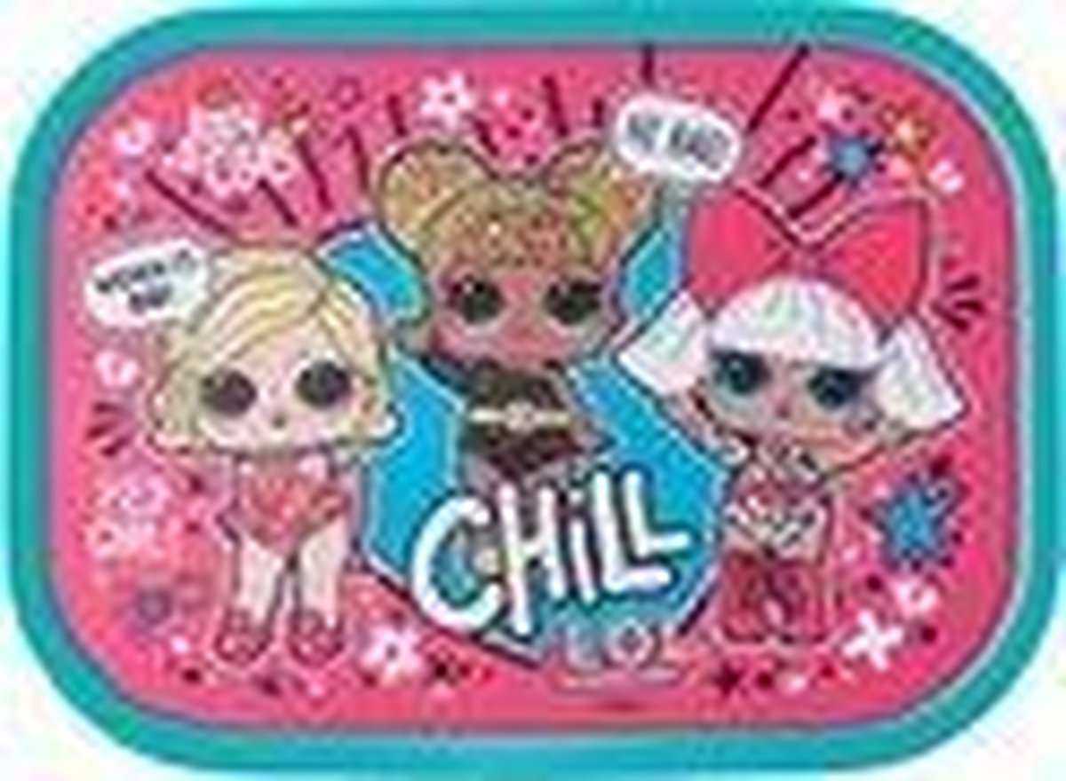 Lunchbox - LOL Surprise - Mepal - Gevuld met een dropmix - In cadeauverpakking met gekleurd lint