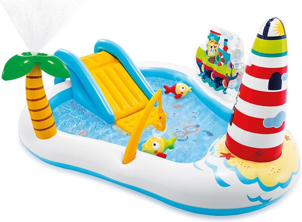 Intex Speelzwembad Fishing Fun - 219x188x99cm